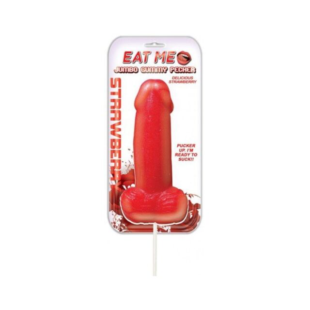 The green background showcases a rocket icon within a circle, featuring the words "No Image" above it, evoking the whimsy of an Eat Me Jumbo Gummy Cock Pop Strawberry.