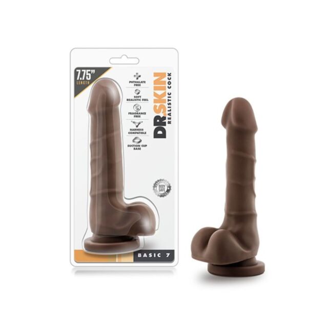 A green background features a light gray icon of a rocket launching upwards, surrounded by stars and a planet. Above it, the words No Image appear in light gray text. The design is as striking as the Dr Skin Realistic Cock Basic 7 inch Chocolate, known fo