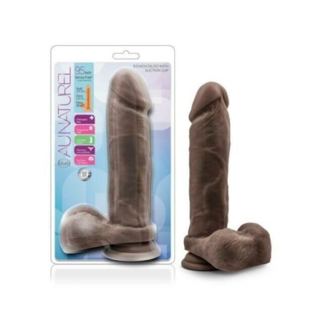 Green background with the text "No Image" above a graphic of a rocket ship inside a circle, surrounded by stars. The design embodies the core concept of the Au Naturel 9.5in Dildo w Suction Cup Chocolate, incorporating layered depth and intrigue into its 
