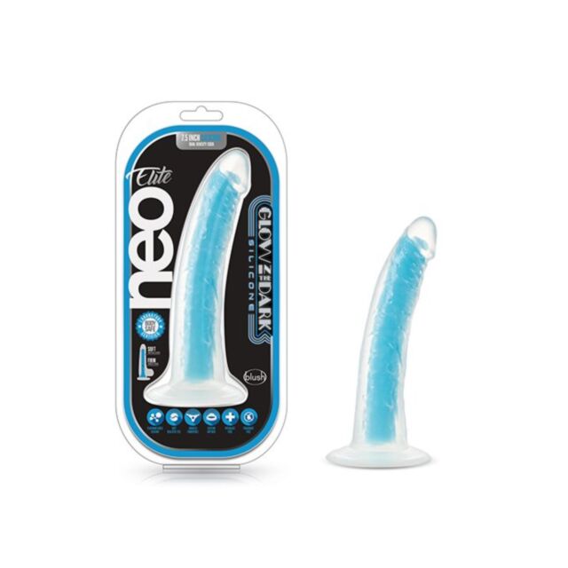 Green background with white text stating "No Image" above a circular design featuring a rocket and stars, capturing the whimsy of the Neo Elite G.I.T.D 7in Dual Density Neon Blue series.