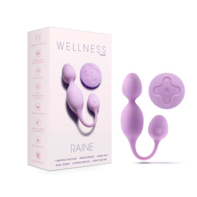 A lilac background features the words "No Image" above a silhouette of a rocket launching forward inside a circular frame, reminiscent of Wellness Raine Vib Kegel Ball-Lilac design ethos, with small stars scattered around.