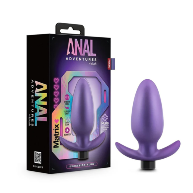 Astro Violet image with a light gray rocket and planet design, featuring the text No Image above it for the Anal Ad Matrix-Excelsior Plug Rechargeable.