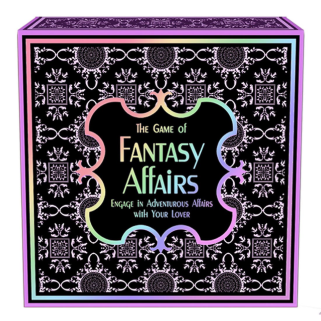 A green background features the words "No Image" at the top. Below, a graphic of a rocket inside a circle, surrounded by stars, invites you to explore your imagination and delve into secret fantasies with the Fantasy Affairs Game.