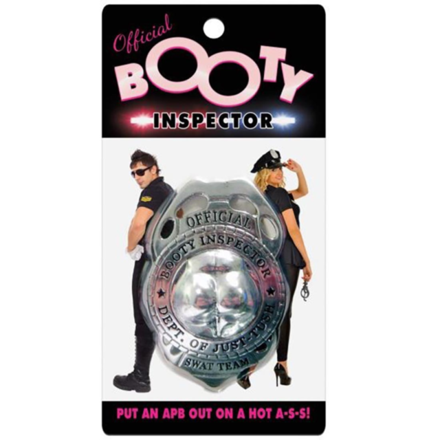A green background featuring a light gray rocket graphic within a circle and encircled by star-like designs closely resembles an official badge. The text "No Image" appears above the graphic, suggesting its link to the elite Booty Inspector Badge from the