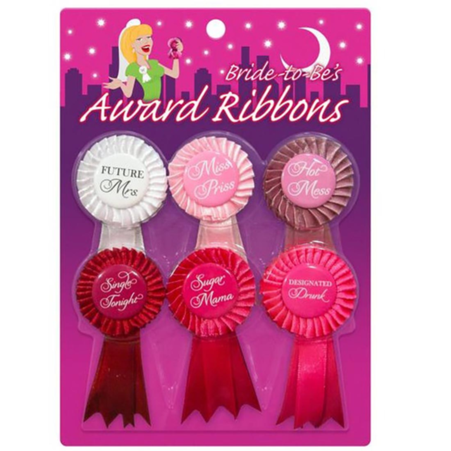 A cheerful placeholder image with a rocket icon soaring upward, framed by tiny stars and a circle design, brings a festive party atmosphere. The text "No Image" is displayed above, evoking the celebratory essence of Bride-To-Be Award Ribbons.