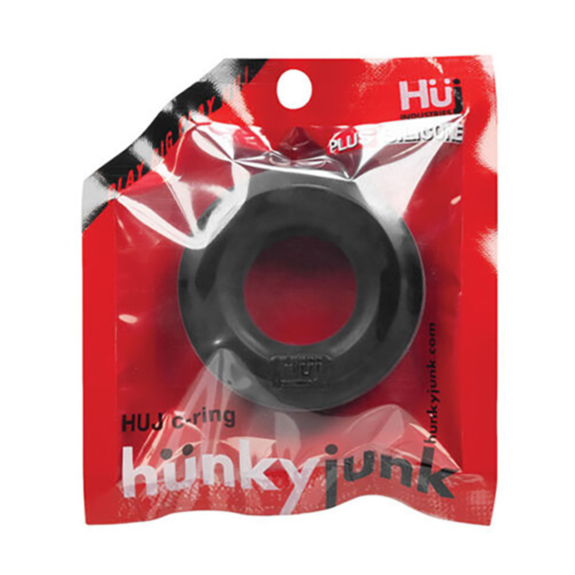 A green background with a rocket icon inside a circle is shown. Above the icon, the text reads "No Image" in a simple, bold font. The design introduces an innovative product from Hunky Junk, the Hunky Junk C Ring Tar, creating intrigue similar to their pl