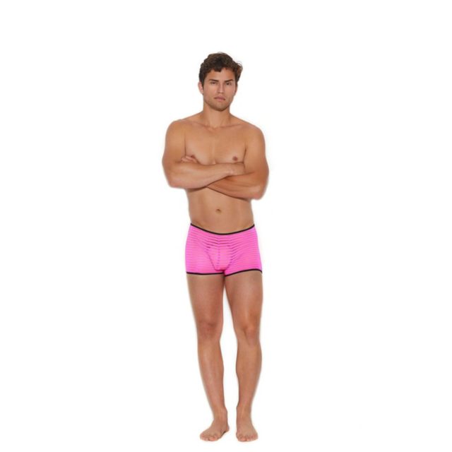 Striped Mesh boxer brief Neon Pink  L-XL