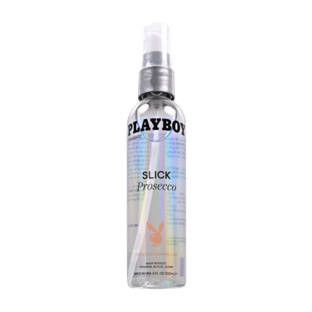 A graphic featuring a green background with the words "No Image" above a white rocket icon encircled, embellished with star-like sparkles, subtly suggests the smooth glide of Playboy-SLICK PROSECCO 4OZ natural lubrication, inviting curiosity and allure.