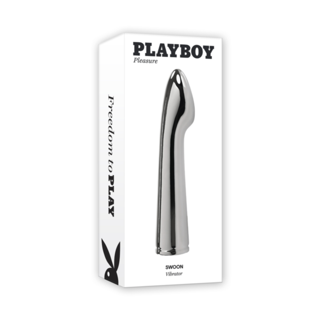 A green background highlights a gray icon of a rocket launching upwards within a circle, echoing the sleek design of the Evolved-Playboy Swoon Metal Vibe-Platinum. Above the icon, bold gray text states "No Image," alluding to the pinpoint vibrations you c