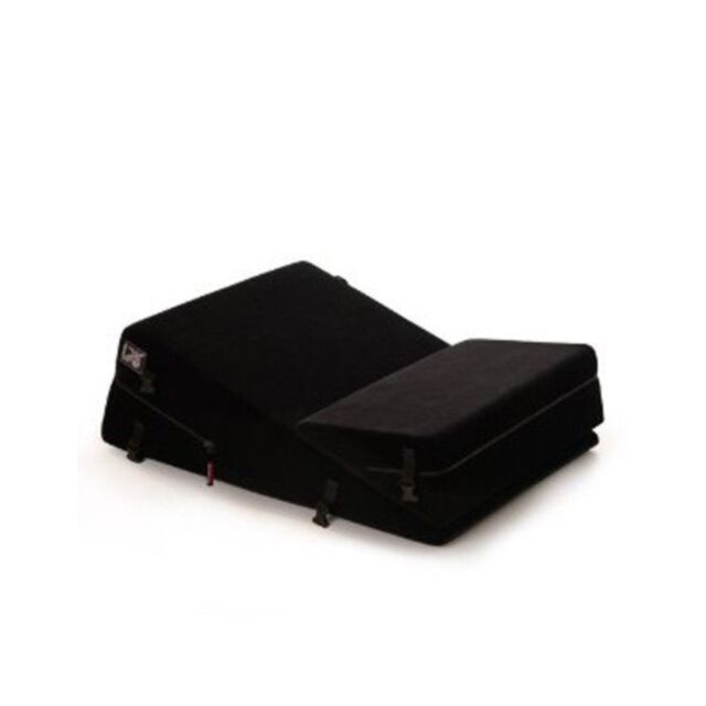 Black Microfiber Wedge Ramp Combo with Buckles