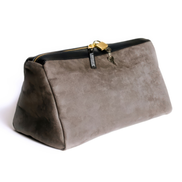 Tallulah Locking Toy Case Microsuede-Grey