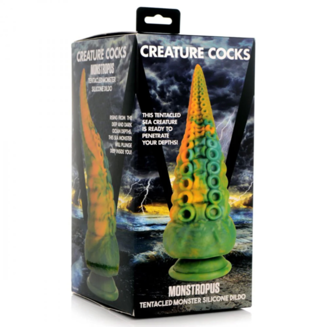 A placeholder image with a green background features a rocket icon within a circle, accompanied by the words No Image at the top in light gray font, subtly reflecting the creative design of the XR-Creature Cocks-Monstropus Tentacled Monster Sil Dildo.