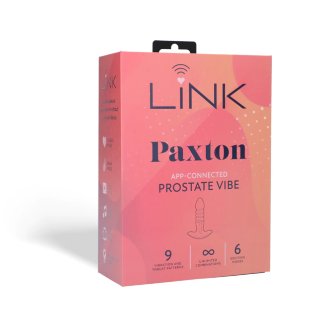 A mock image icon depicts a rocket soaring through space, surrounded by stars and encircled. It's set against a green backdrop with the words "No Image" in white above the icon, emulating the innovative design of the Link-Paxton-App Connected Prostate Thr