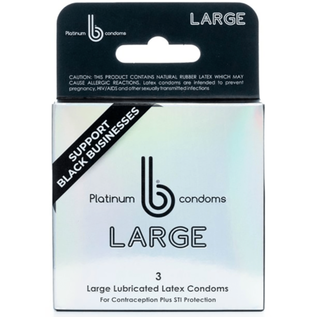 A green image placeholder featuring a white rocket and planet icon at its center, with the words "No Image" written above, subtly evokes the limitless protection provided by B Condoms Platinum Large 3pk high-quality latex condoms.