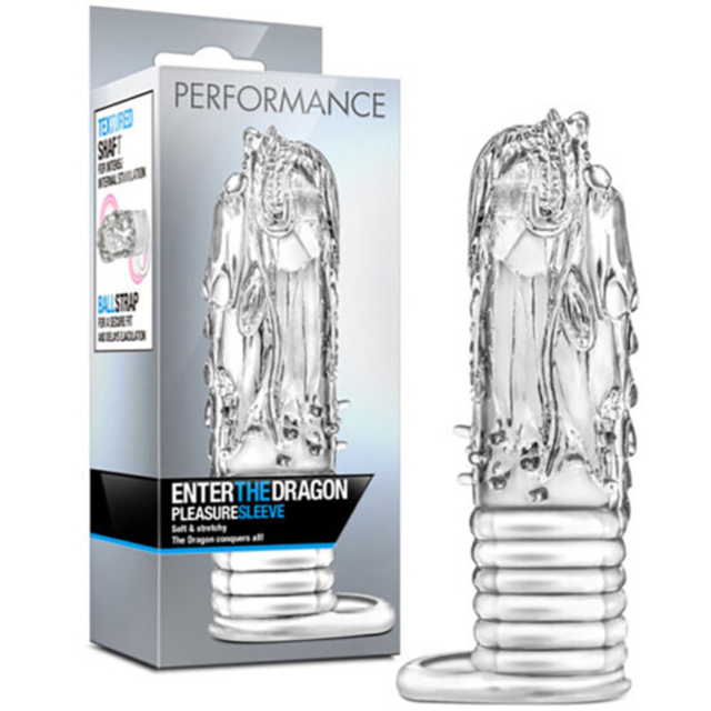 A box labeled "Performance Enter The Dragon Clear" showcases a graphic of a rocket ship launching into space, surrounded by twinkling stars against a green background, while proudly being phthalates-free.