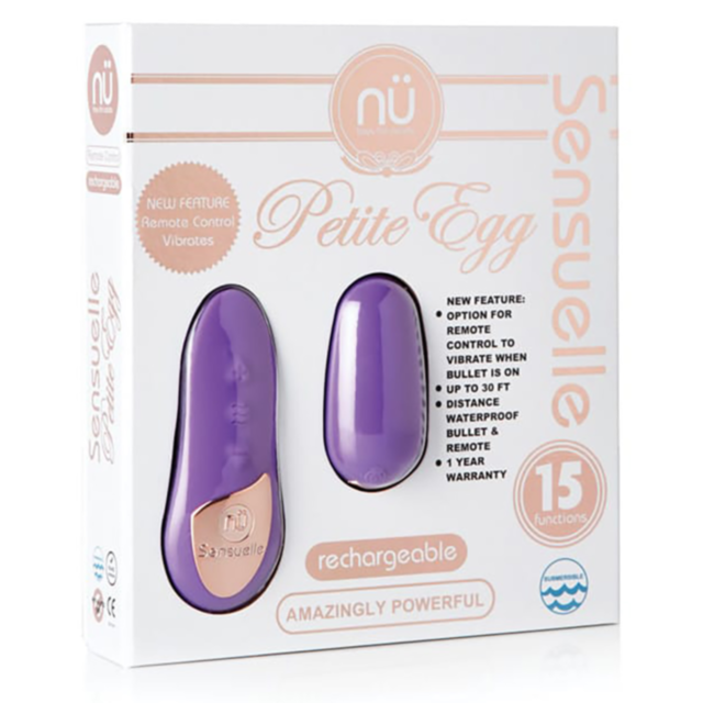 Sensuelle-Remote Control 15 Func Petite Egg-Purple