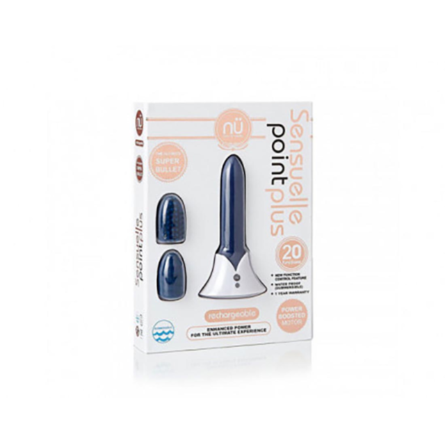 Sensuelle-Point Plus Tip Attachments-Navy Blue