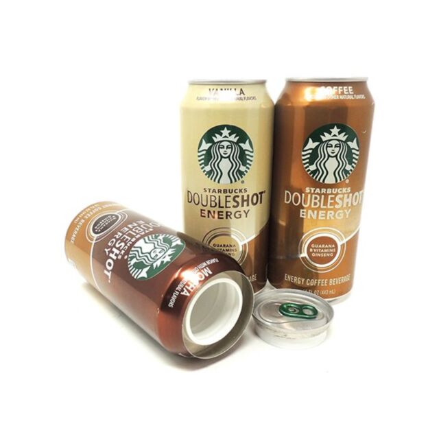 Starbucks double shot coffee safe can